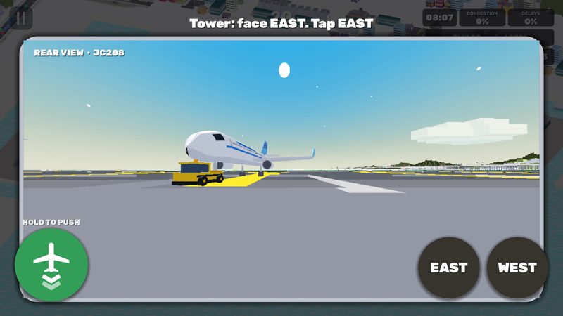 The pushback view from the tug