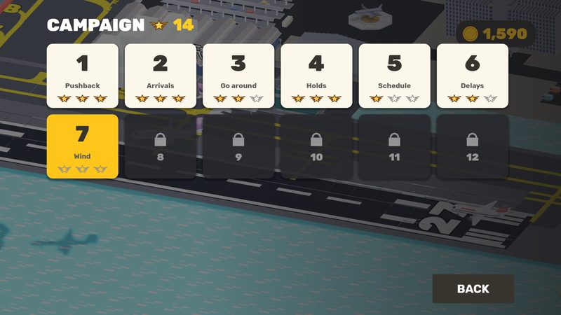 The campaign mission map with stars